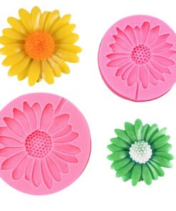 Vedini Large Daisy Flower Shape Fondant Clay Glue Chocolate Silicone Mold JKB-3141