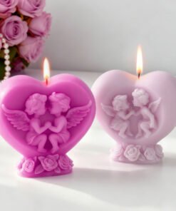 Vedini Valentine's Heart Angel Candle Mold JKB-3130