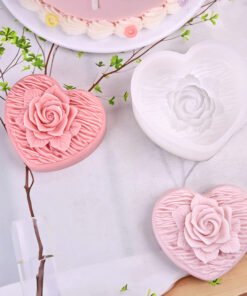 Vedini Valentine's Woven Love Rose Candle Mold DIY Valentine's Day Heart-shaped Candle Mold JKB-3094