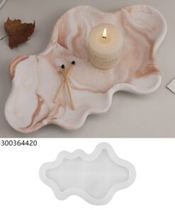 Vedini Concrete wavy line irregular tray dish wash table mould storage silicone mould JKB-3113