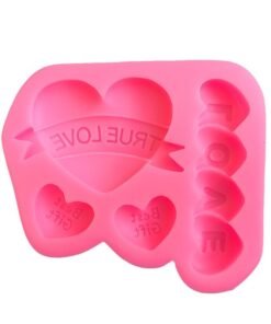Alternative view of Vedini Variety of Heart-Shaped Chocolate Fondant Silicone Molds Valentine's Day JKB-3143