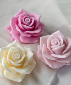 Vedini Rose Candle Silicone Mold DIY Valentine's Day Flower Decoration Grinding Tool JKB-3142
