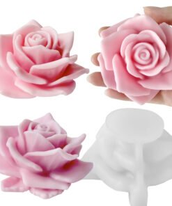 Alternative view of Vedini Rose Candle Silicone Mold DIY Valentine's Day Flower Decoration Grinding Tool JKB-3142